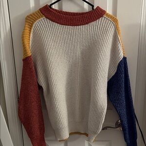 Colorblock Knit Sweater